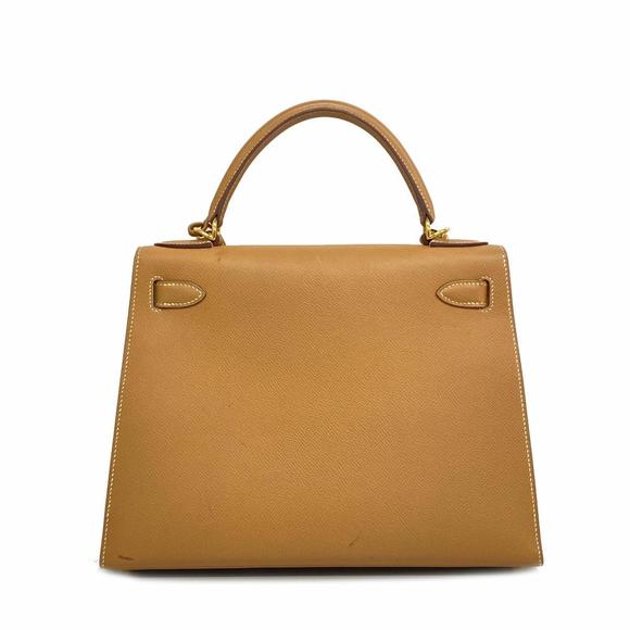 Hermes handbag Kelly 28 E stamp Cushvel natural ladies - Picture 15 of 15